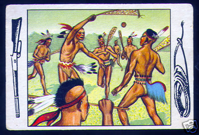 1953 Bowman Frontier Days 27 Indian Lacrosse